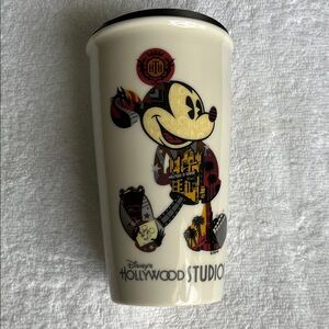 Disney Cream Mug with Mickey and Hollywood Studios Design